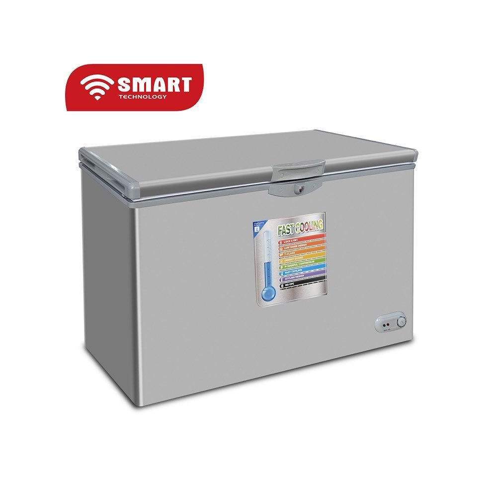 CONGELATEUR SMART TECHNOLOGY HORIZONTAL 300LITRES GRIS STCC275