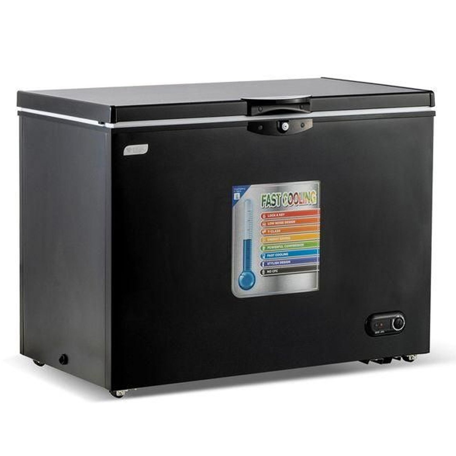 CONGELATEUR SMART TECHNOLOGY HORIZONTAL 400LITRES NOIR STCC387B