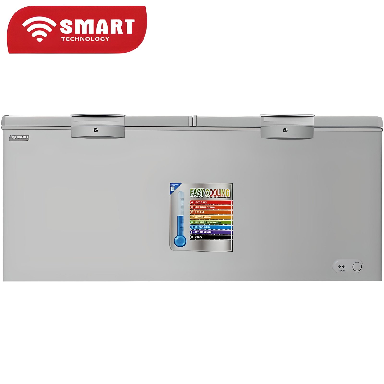 CONGELATEUR SMART TECHNOLOGY HORIZONTAL 1000LITRES GRIS STCC1050