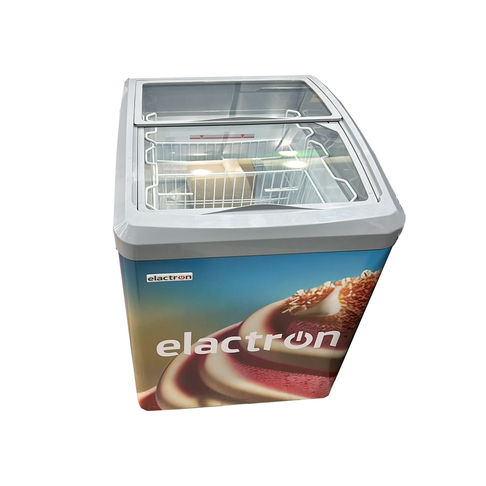 CONGELATEUR ELACTRON HORIZONTAL VITRINE 250LITRES SD165BY