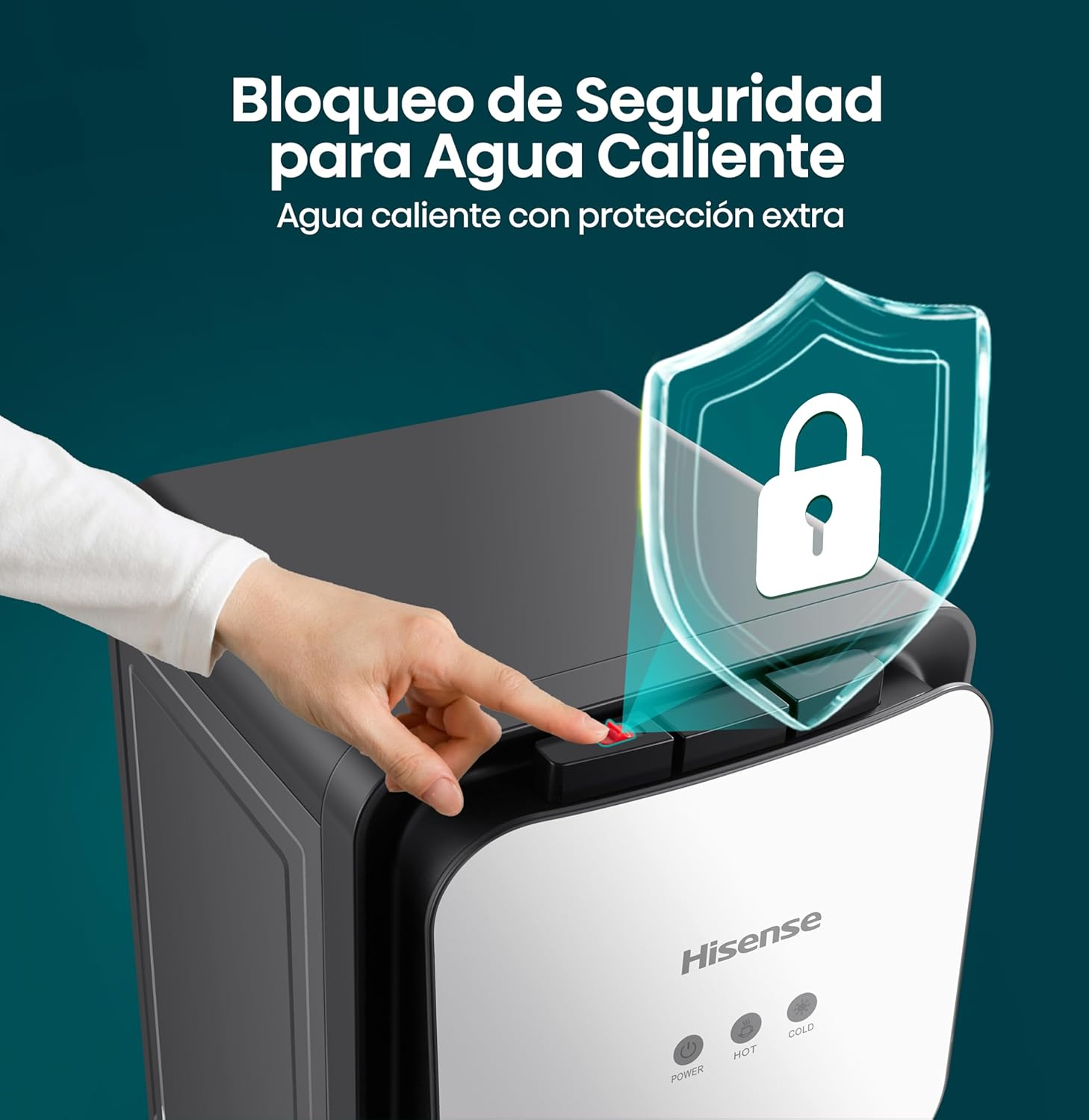 FONTAINE HISENSE AVEC CACHE BOUTEILLE GRIS H04WDBS3S3