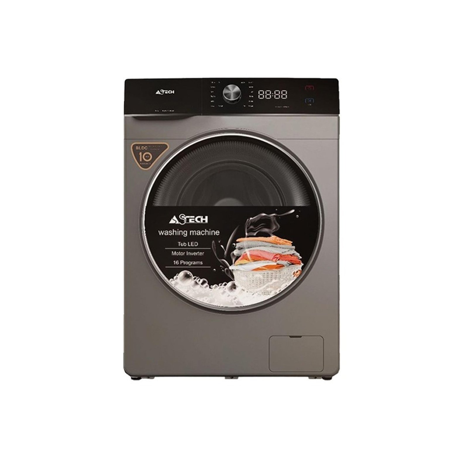 MACHINE À LAVER ASTECH 7KG INVERTER GRIS MLV70BN7INVLCD