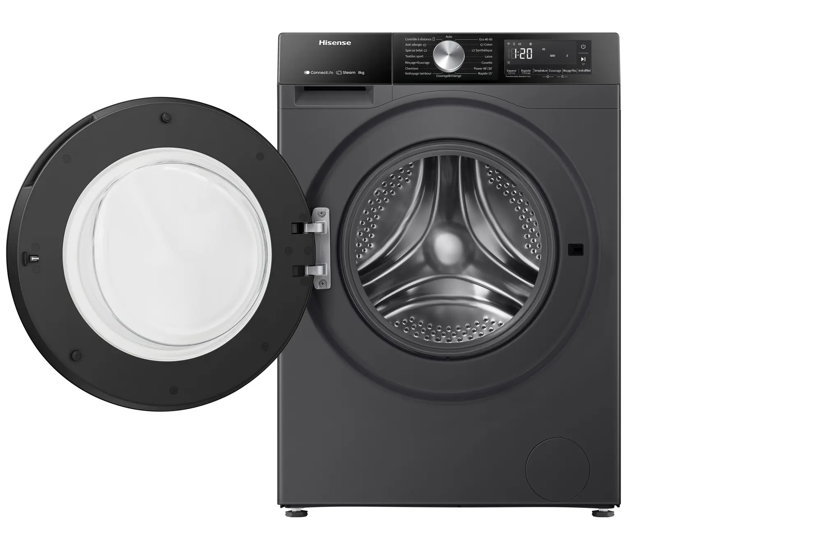 MACHINE A LAVER HISENSE 8KG/5KG SECHAGE FRONT LOAD INVERTER WD3S8043BB