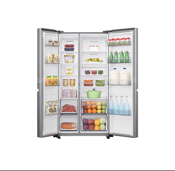 REFRIGERATEUR HISENSE SIDE BY SIDE 2PORTES 668LITRES INVERTER GRIS RS87WS