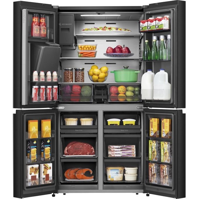 REFRIGERATEUR SMART TECHNOLOGY SIDE BY SIDE 4PORTES DISTRIBUTEUR D'EAU ET GLACON STR678WH