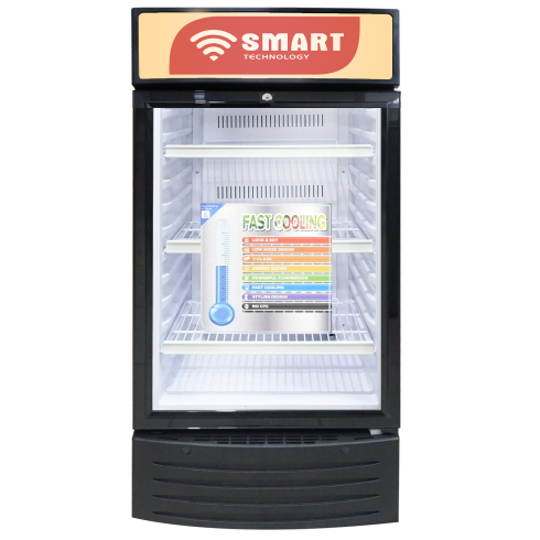 REFRIGERATEUR SMART TECHNOLOGY VITRINE PORTE 169L STCDV483