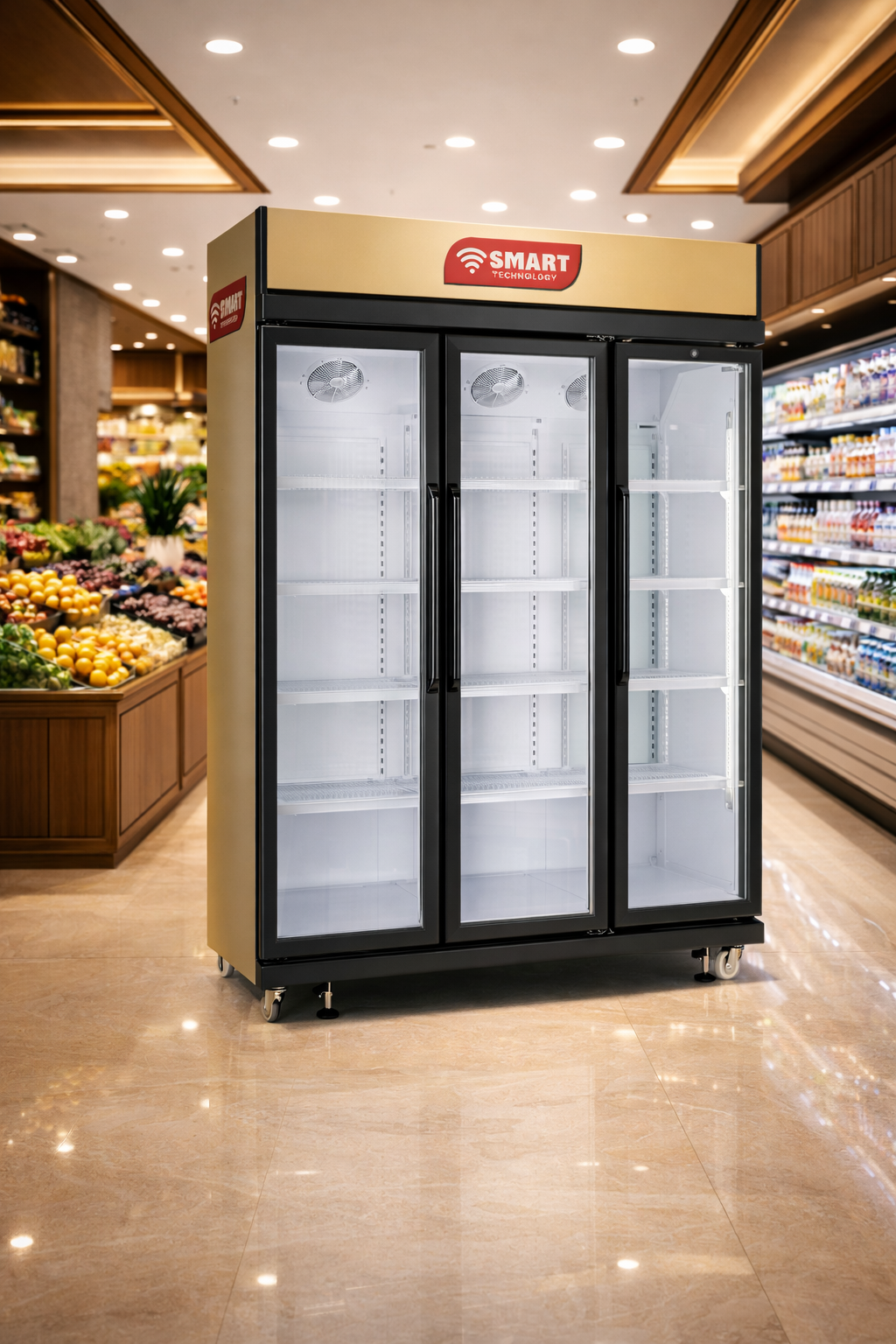 REFRIGERATEUR SMART TECHNOLOGY VERTICAL 3PORTES VITRINE STCDV3300