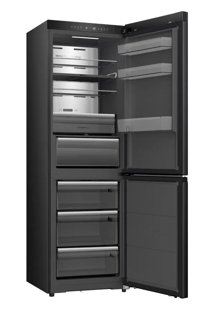 REFRIGERATEUR HISENSE COMBINE 3TIROIRS 370LITRES NOFROST INVERTER NOIR RB5K330GSF