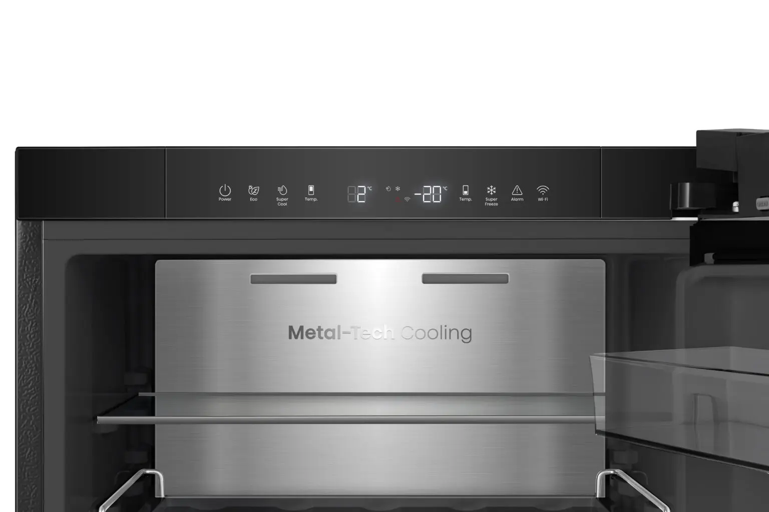 REFRIGERATEUR HISENSE COMBINE 3TIROIRS 370LITRES NOFROST INVERTER NOIR RB5K330GSF