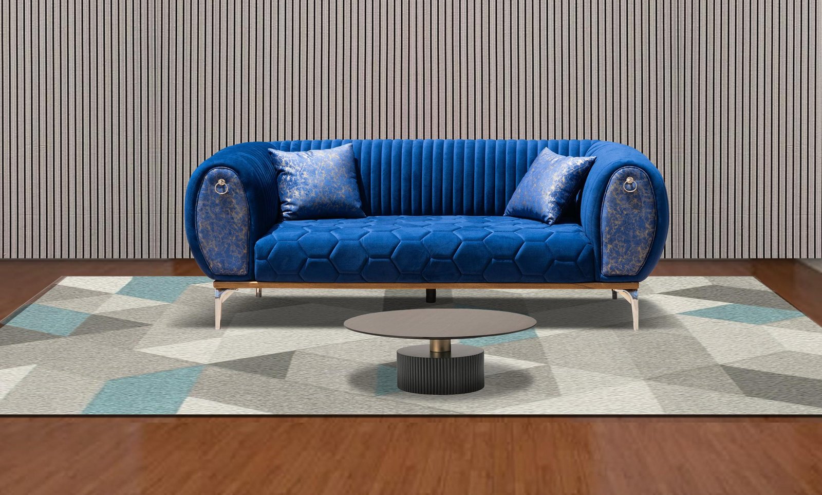 SALON SDM VIP 7PLACES ROUGE BORDEAU SDM036