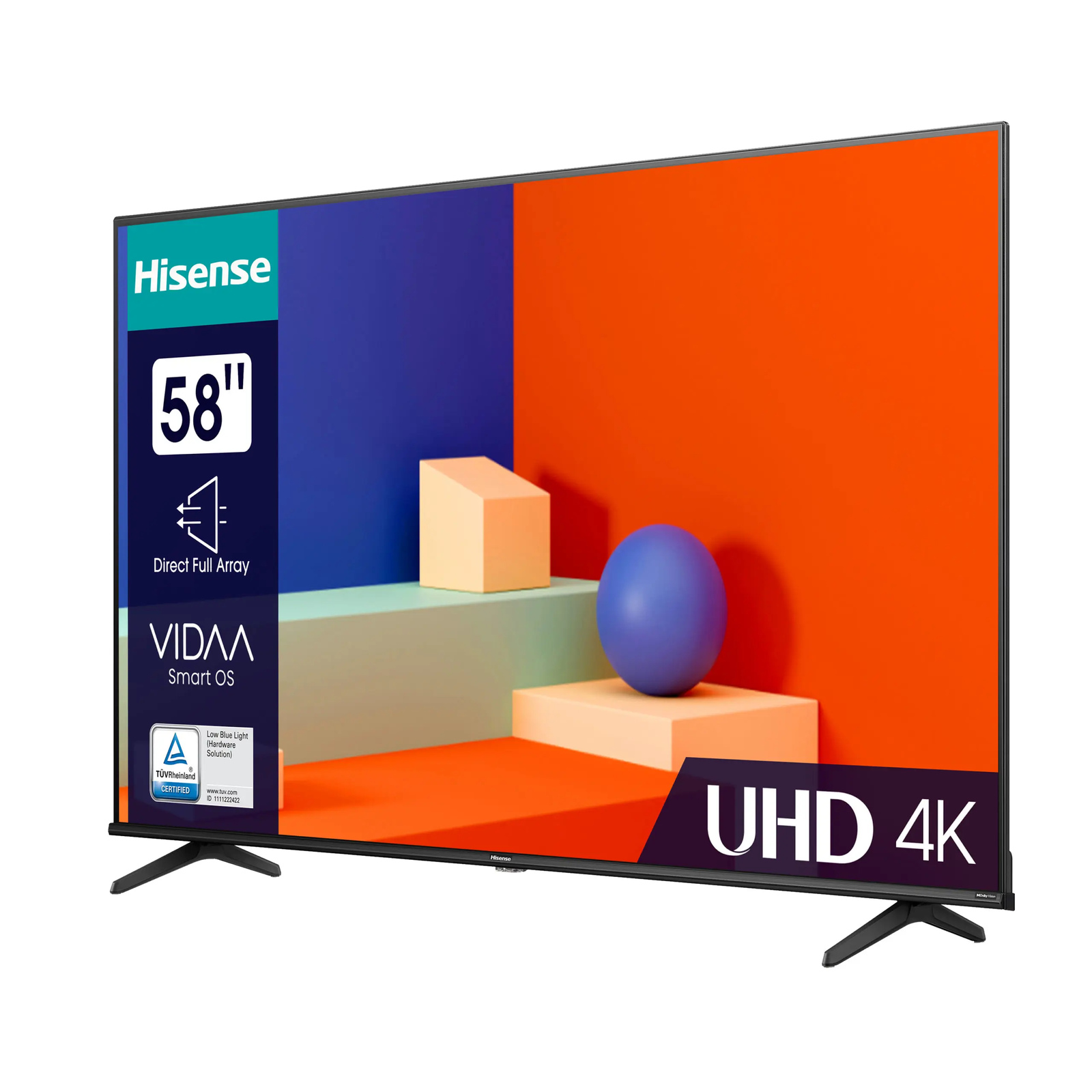 TELEVISEUR HISENSE 58'' LED UHD 4K SMART VIDAA 58A6N