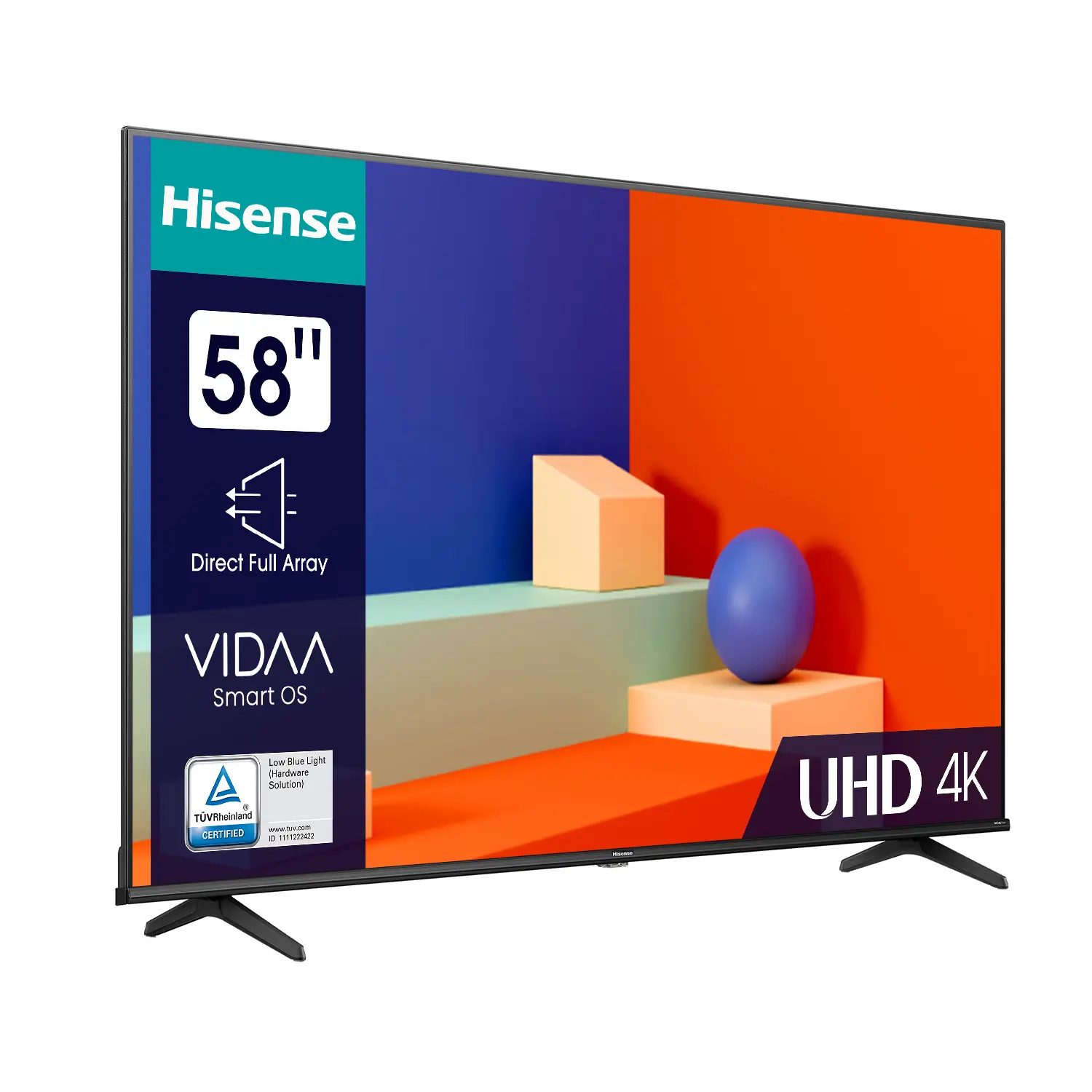 TELEVISEUR HISENSE 58'' LED UHD 4K SMART VIDAA 58A6N