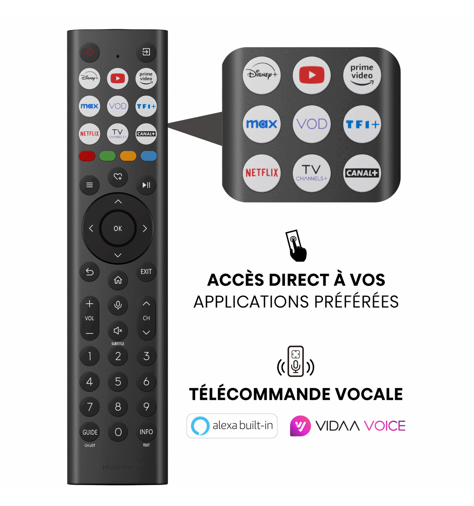 TELEVISEUR HISENSE 50'' LED SMART VIDA UHD 50A6N